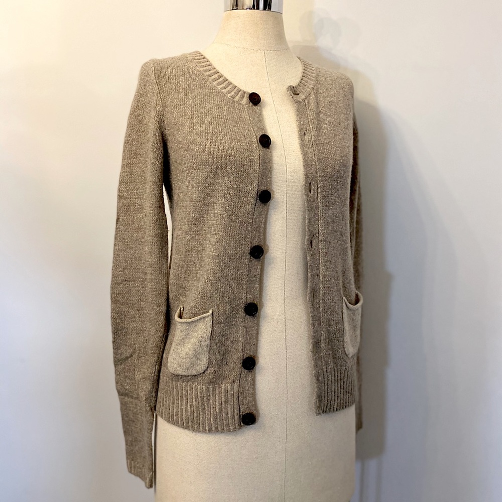 Tna Wool Cardigan with two tone pockets